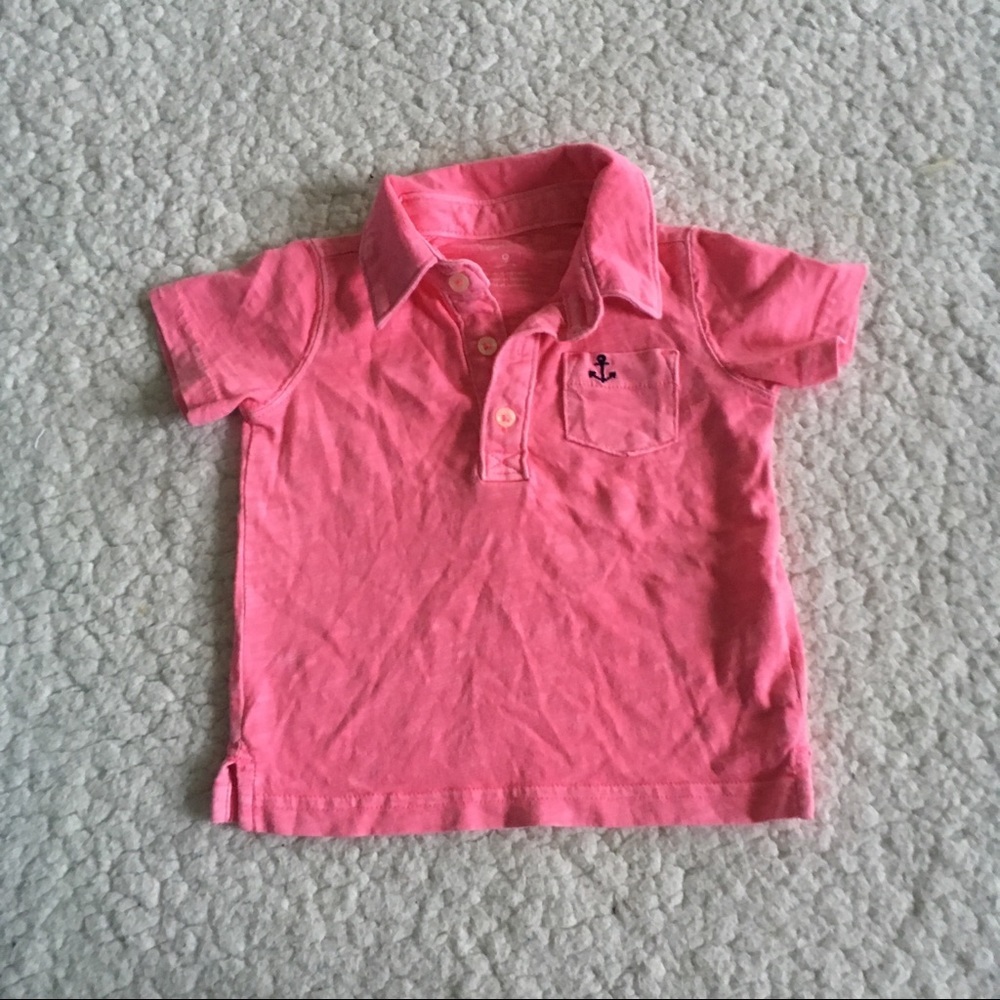 Carters Boys Dress up Light Pink Tee Shirt 9 Month